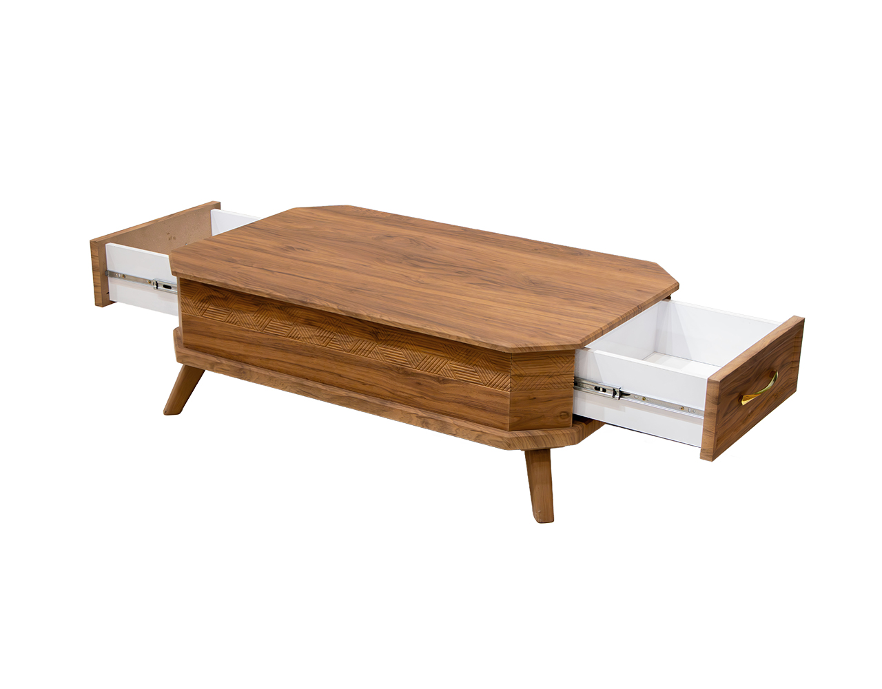 Delvan model coffee table and side table