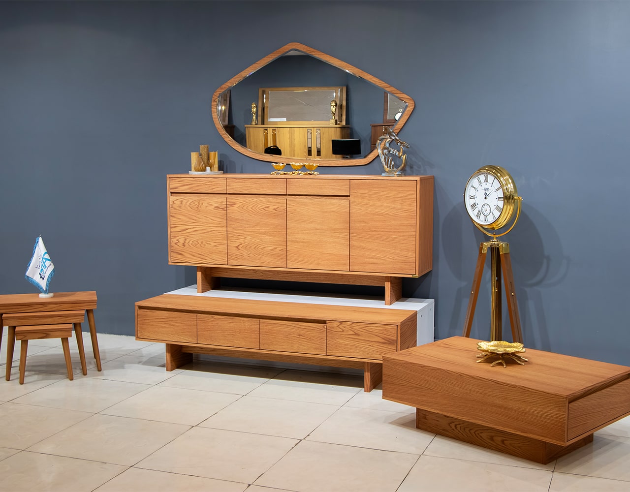 Charisma Model Full Mirror Console Set