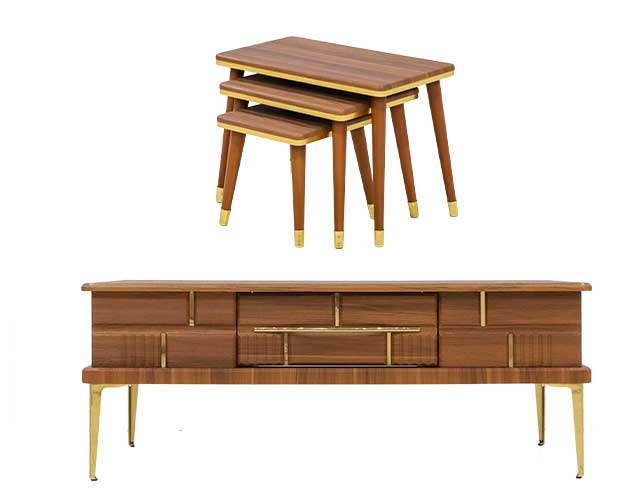 Hermes model coffee table and side table