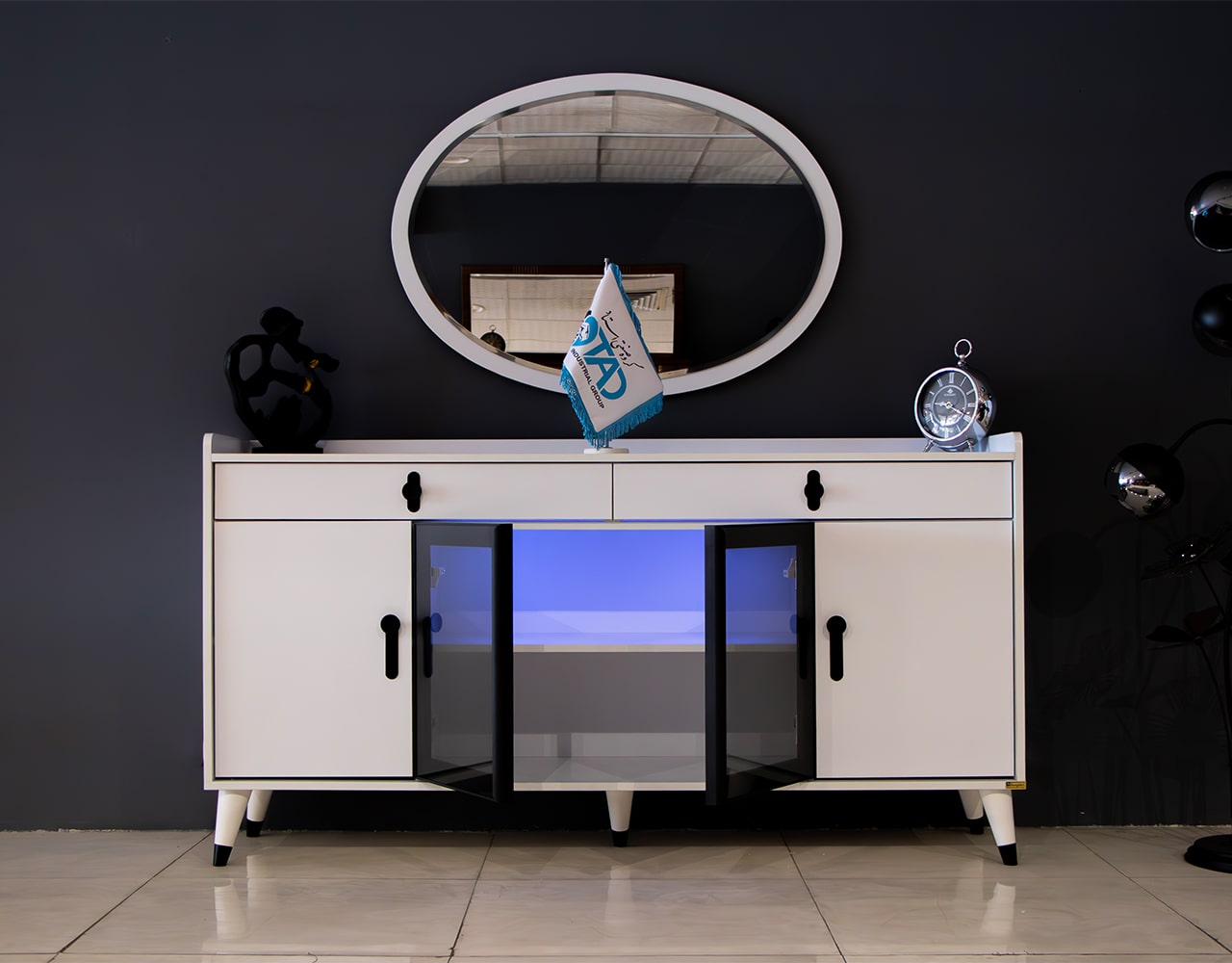 Liana Model Full Mirror Console Set