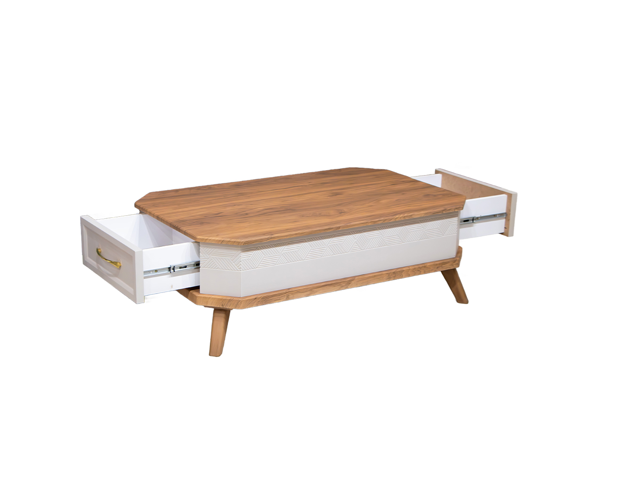 Delvan model coffee table and side table