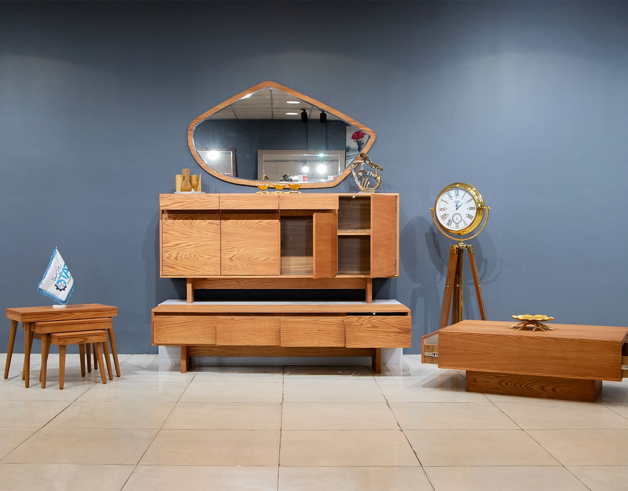 Charisma Model Full Mirror Console Set